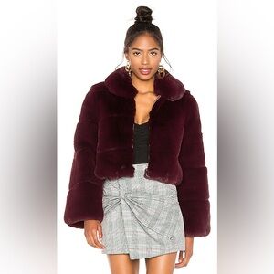 Capulet Rich Burgundy Teddy Jacket